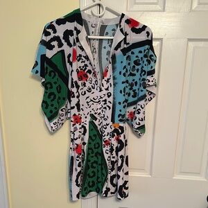 Colorful Animal Print Dress Norm Kamali
